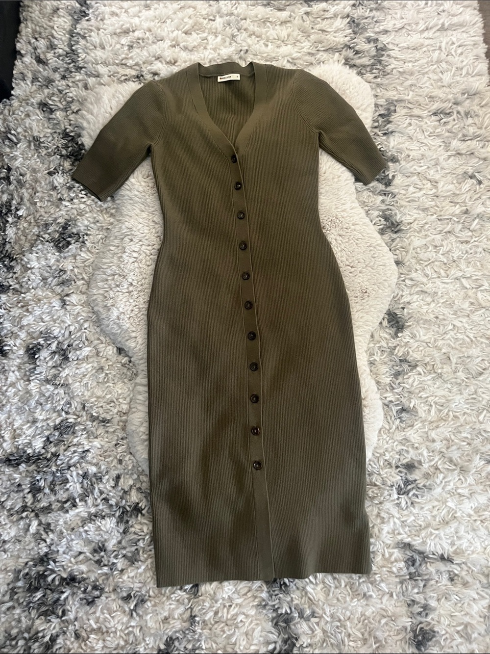 Marine layer bamboo ribbed dress 🫒